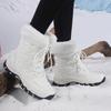 TUINANLE Warm Winter Plush Boots Women Snow Boots Comfortable and Casual Ladies Cotton Shoes