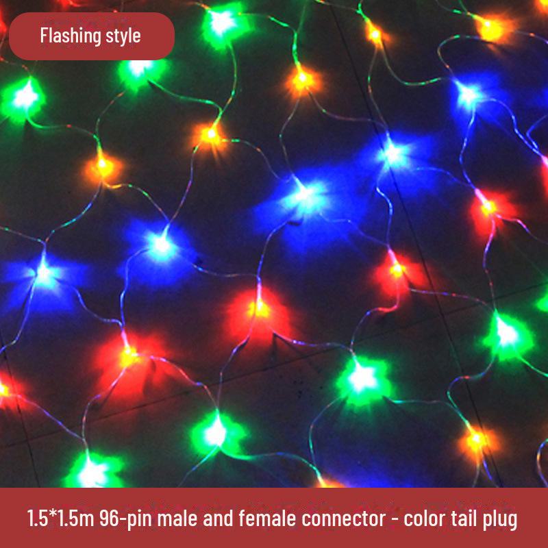 Wasserdichte LED Lichterketten für Fischernetze zur Dekoration von Rasen und Landschaft im Außenbereich