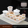 Chaxun Mutton Fat Jade White Porcelain Kung Fu Tea Set