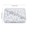 1 Stück Nail Art Farbiger Rauch Schwamm Tofu Quadrat Verblenden Rouge Nagel Weiß 100 Stück Kratzstift Aufbewahrungsbox Set