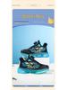 2025 Winter Boys' Waterproof Leather Sports Shoes with Rotating Buckle - Warm, Anti-Slip, Trendy for Middle and Big Kids