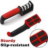 3/4 Section Knife Sharpener Ergonomic Non-slip Handle Kitchen Dedicated Whetstone Manual Knife Sharpening Tool Kitchen Tool
