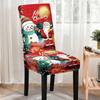 2026 Christmas Chair Cover Full Package Applicable Decoration Elastic Chair Covers High Back Dining Chair Cover Atmosphere