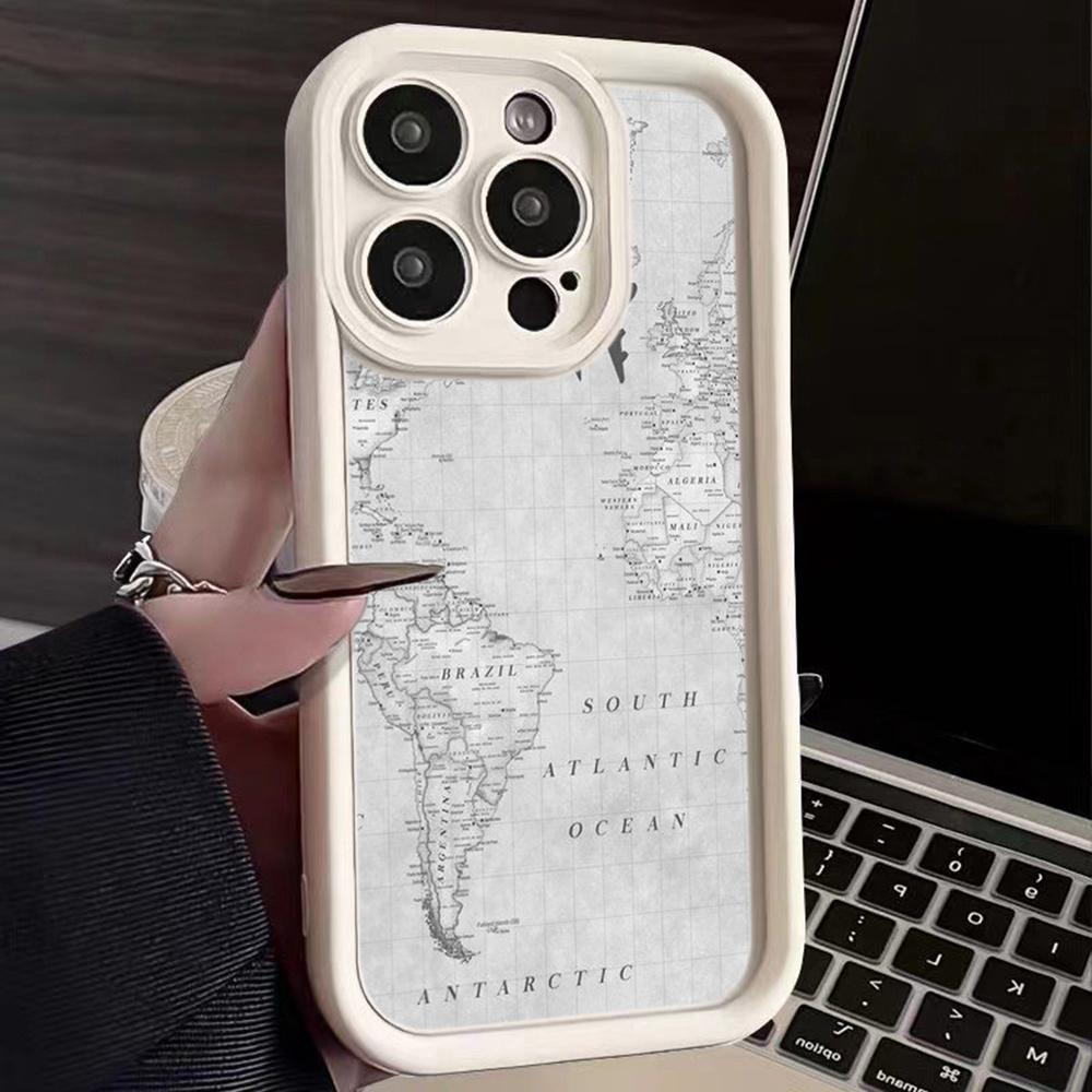 Ae89 Map aircraft trajectory Protective Phone Cases for Samsung S24 S23 S22 Ultra A15 A14 S21 FE A54 A12 A25 A35 A53 Angel Eyes TPU Back Cover