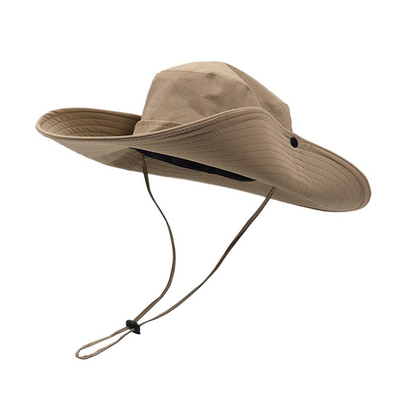 Mountain camping bucket hat sun hat shading hiking waterproof outdoor mountaineering hat fishing hat men and women summer storage