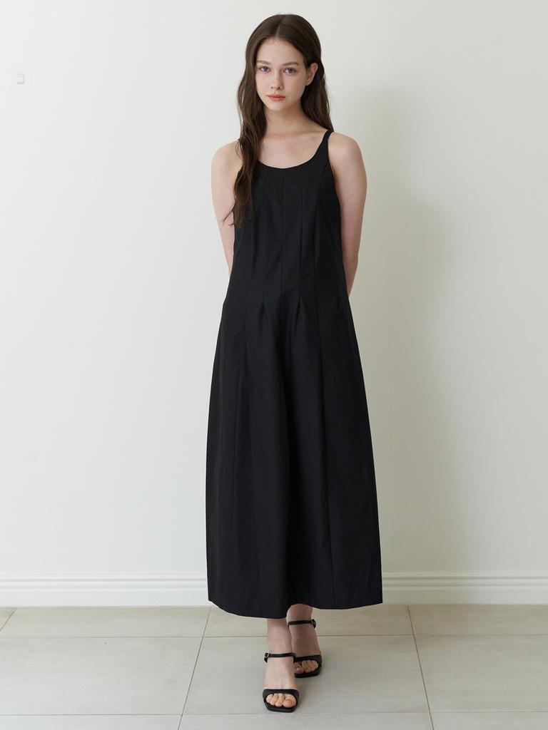 KINDABABY Semi Halter Long Dress - Black