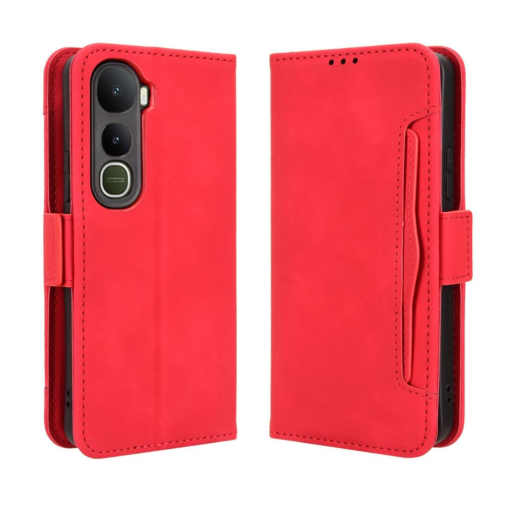 For vivo Y400 4G/vivo Y400 5G Leather Case Phone Wallet Cover with Multiple Card Slots