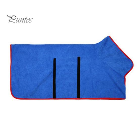 

Халат из микрофибры для собак, полотенце, супервпитывающее сушильное полотенце, регулируемая застежка на талии, можно стирать в машине, банное полотенце для собак для маленьких, средних, крупных домашних животных S синий