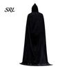 Atmospheric Dark Style Outerwear Unisex Adults Hooded Cloak, Velvet Vampire Wizard Cape, Renaissance Gothic Cape for Medieval Halloween Costume Witch