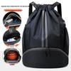 Waterproof No. 7 Basketball Bag with Shoe Compartment, Wet/Dry Separation, Drawstring Backpack for Students, Foldable Storage, Swim Bag
