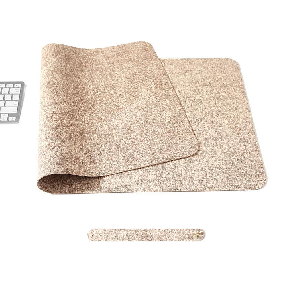 Extra Large Mouse Mat Leather Keyboard Mice Mat Durable Table Mat Home Office
