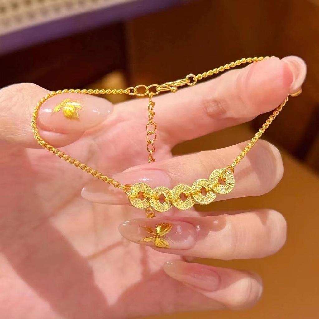 Necklace Women's Simple High-end Bracelet Niche Light Luxury New Chinese Super Flash National Style Hand Jewelry