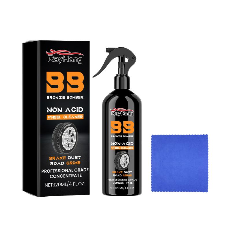 Car Detailing Wheel Rim Cleaner 120ml Brake Dust Remover for Efficient Tire and Wheel Cleaning Tasks