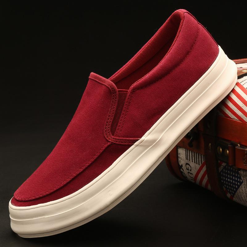 Fashion Autumn Men Casual Canvas Shoes 2025 New Breathable Soft Slip-On Leisure Men Loafer Sneakers Comfort Low-top Sneakers Footwear
