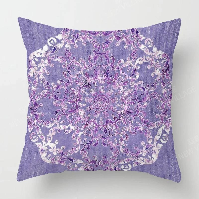 Fall Home Decor Autumn Living Room Throw Pillow Cover Sofa Boho Cushion Cover Mandala