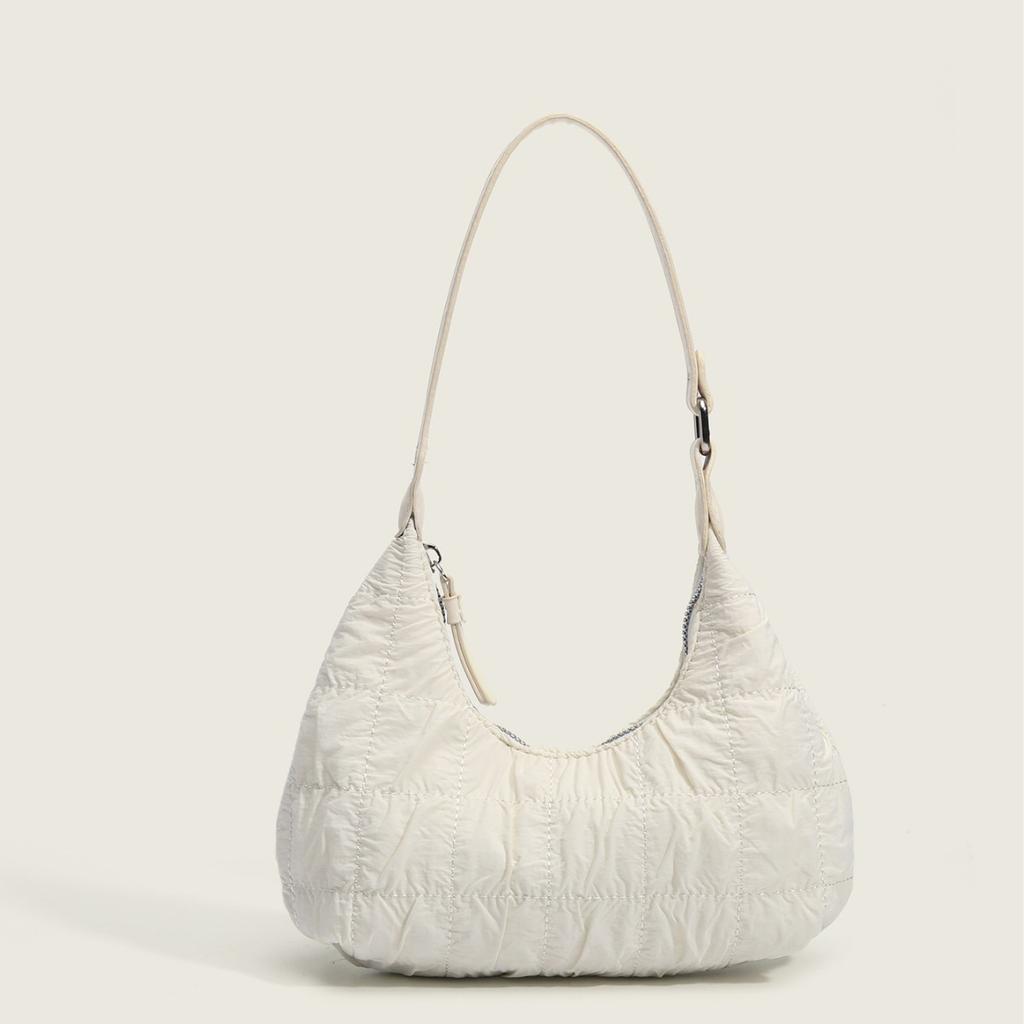 2025 Summer French New Fashion Single Shoulder Dumplings Underarm Bag Puff Bag Girl Cloud Fold Bag