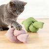 Jouet pour Chat Herbe à Chat Papier Sonore Oreiller Résistant aux Morsures Jouet Interactif pour Chat Jeu Autonome Soulagement de l'Ennui Bandelette Peluche Oreiller pour Animal de Compagnie Torsadé