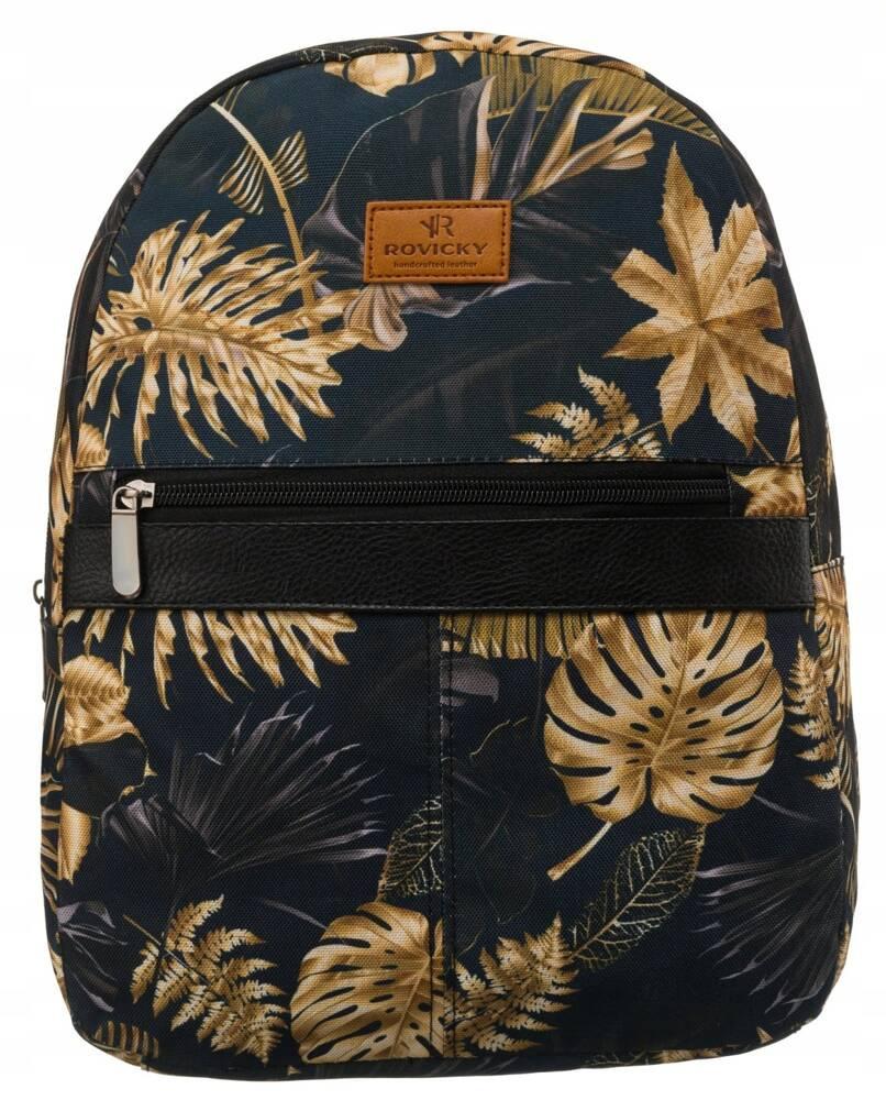 Patterned, urban women's backpack - Rovicky