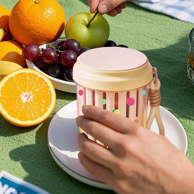 Fruit And Vegetable Cup Drainable Storage Container Breakfast Bottle Reusable Food Dressing Cup Fruit Storage Bottle For Picnic