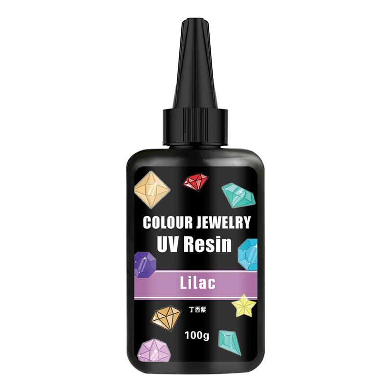 Цветная УФ-смола кристально чистая 100 г/бутылка эпоксидная смола твердый цветной драгоценный камень УФ-клей клей для ювелирных изделий смола формовка и литье