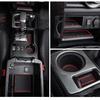 Premium Cup Holder, Console, And Door Pocket Erts Kit Compatible With Toyota 4Runner Accessories 2010-2024 (2 Row, Red Trim)-27PC Set