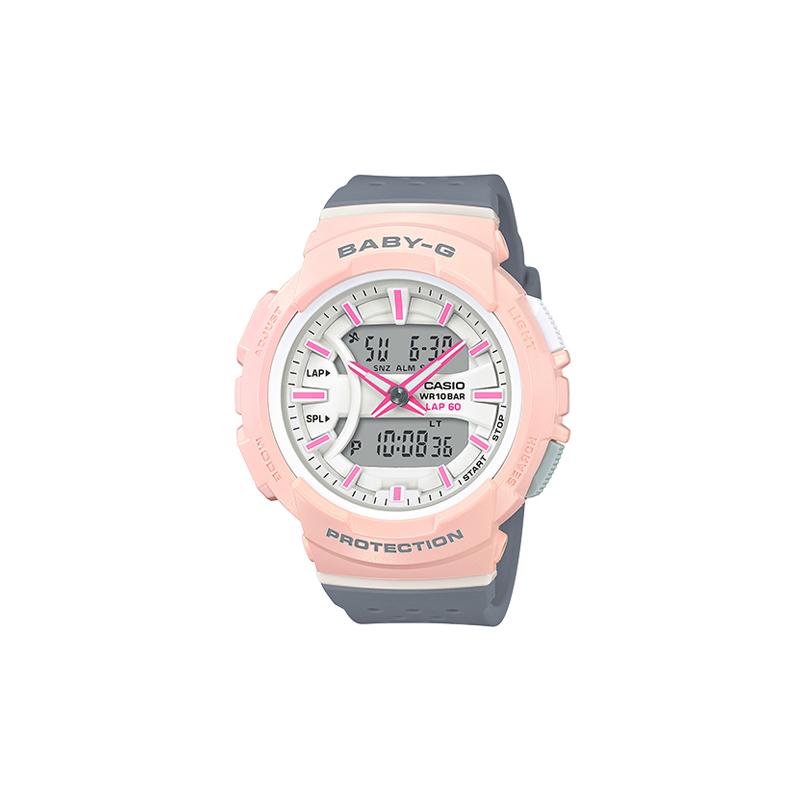 

Casio BABY-G Jogging Series Sportswear Color Design Breathable and Waterproof Quartz Movement Resin Strap Japanese and Korean Watch 46.4mm BGA-240-4A2