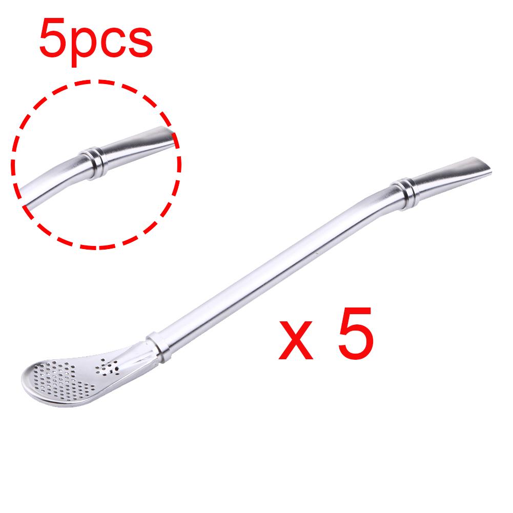 Stainless Steel Drinking Straw Tea Filter Handmade Yerba Mate Tea Strainer Gourd Washable Drinking Straws Tea Tool