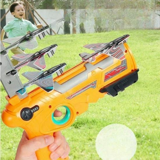 

Camouflage Foam Glider Gun for Kids - Indoor/Outdoor Cross-Border Toy Boxed жёлтый