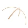 Wind Chime Parts Replacement Top Frame Wood Dome Toppers Outdoor DIY Garden Craft Patio Decorations 10 Inch Wind Chime Support