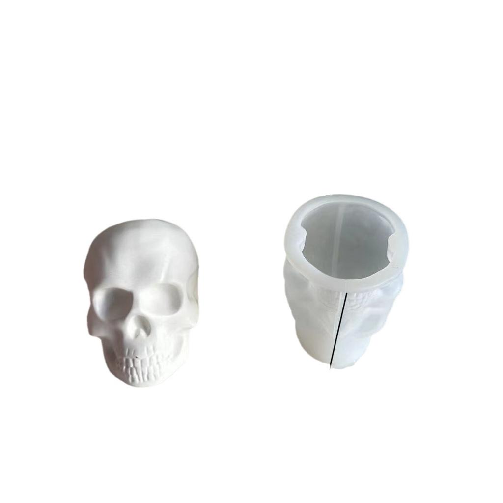 Pendant Mold High-quality Skull Mold Skull Pendant Flexible Silicone Halloween Mold For Home Decor Halloween Decoration Crafting