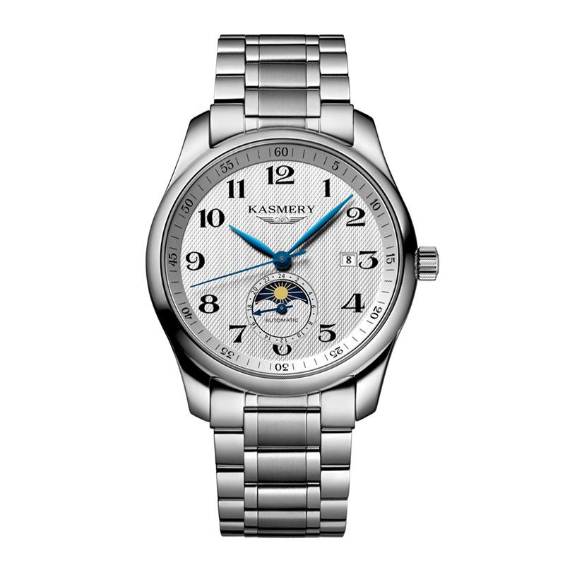 Ikay Men'S Watch Famous Craftsman Series Moon Phase Men'S Watch Multifunctional Waterproof Automatic Mechanical Watch