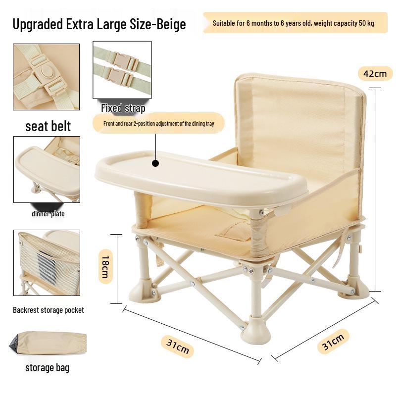Konwertowalne krzesełko dla dziecka - Składane siedzisko dla niemowlaka i krzesełko piknikowe dla malucha