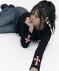GRAVER [Unisex]Dot Cross Grave Long Sleeve 3Color