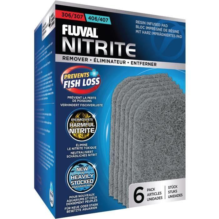 Filtre anti-nitrate - Fluval - 307/407 - 6 pcs - Bleu - Pour poisson d'eau froide