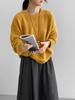 Blue Korean-Style Hollow-Out Round Neck Sweater - Women's Loose, Versatile Knitwear Y1293 for a Bright, Effortless Look