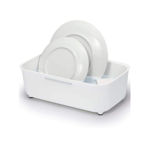 Ohe Smart Home II Washtub, White, Approx. 34cm H x 22cm W x 11.5cm D, Simple and Compact, Ideal for Sinks, Soaking, and Vegetable Washing, Made in Jap