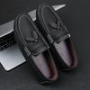 Fashion Handmade High Quality Men's Leisure Fashion Tassel Genuine Leather Shoes Outdoor Comfortable Soft Non Slip Light Driving Loafer