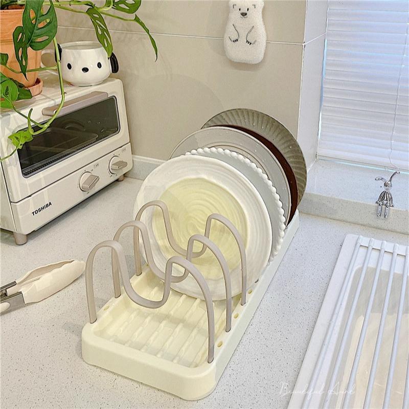 Household Detachable Bowl Rack Multifunctional Bowl and Dish Plate Cutlery Storage Shelf Kitchen Pot Storage Rack Pot Lid Racks