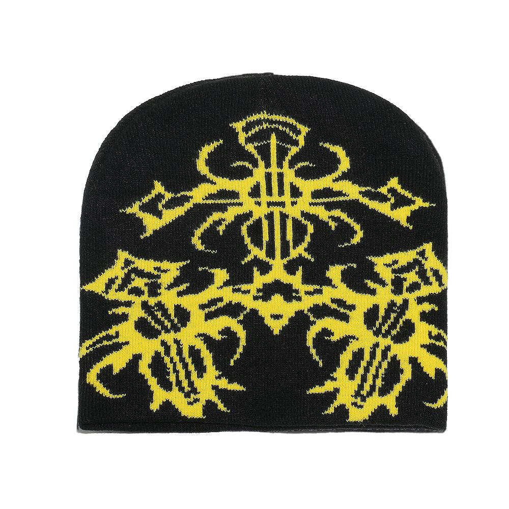 Temu New Trendy Ethnic Pattern Knitted Hat Warm Wool Hat Men's and Women's Fashion Cold Hat Wholesale