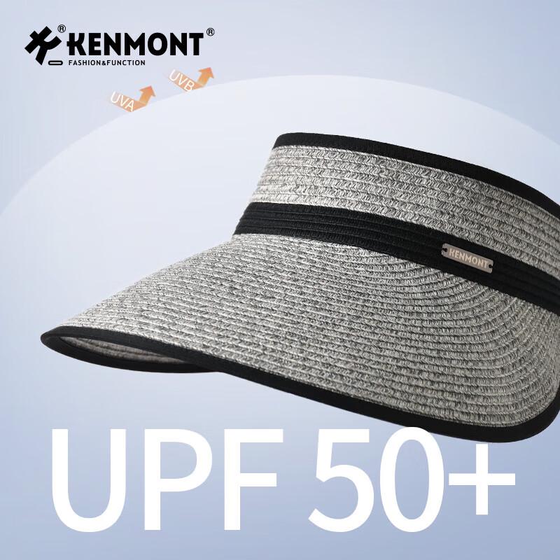 Kenmont French Hepburn Style Foldable Straw Hat One Size