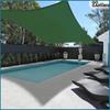 Shade sail sun awning waterproof green garden 6x3 m