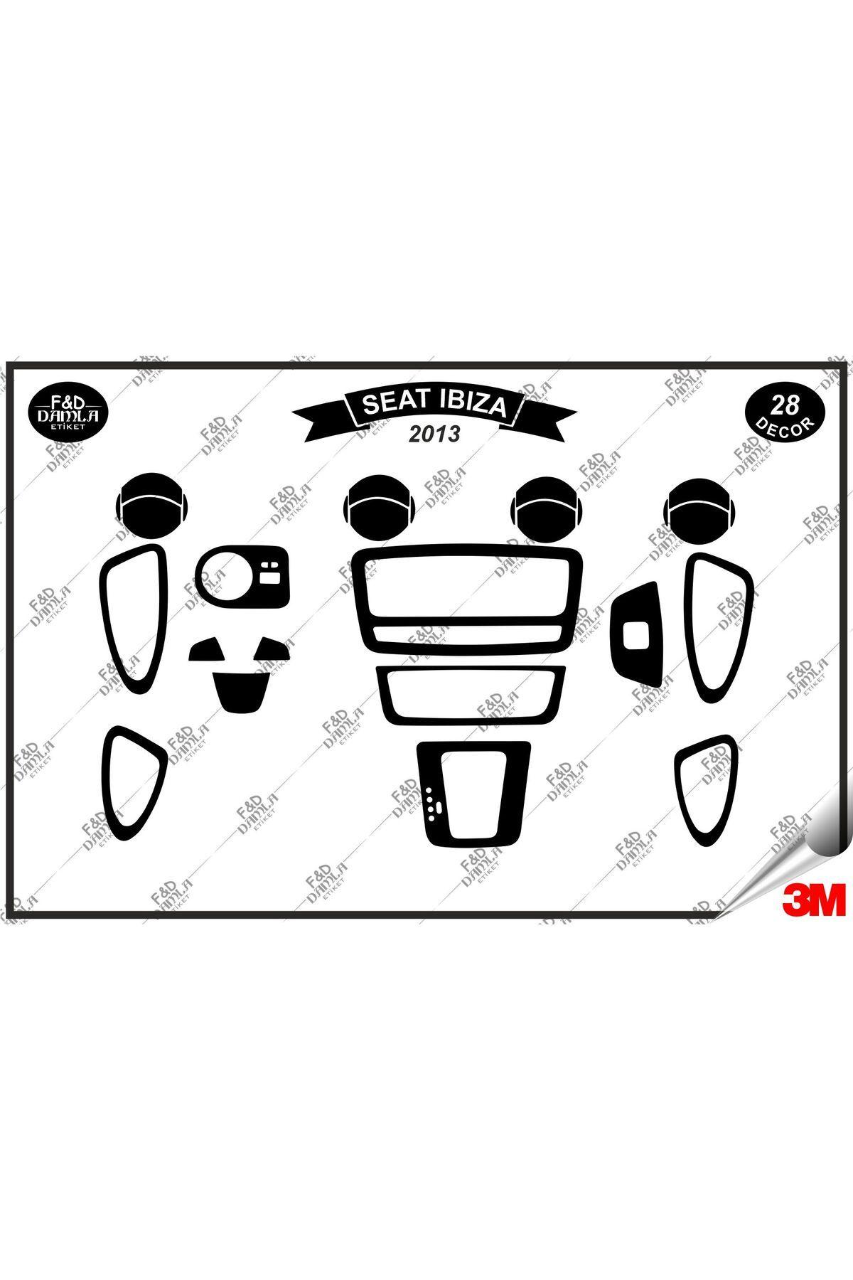 

Seat İbiza 2013 Torpido Konsol Trim Göğüs Maun Kaplama Set 28 Parça Siyah