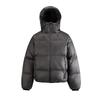 Unisex Hooded Short Puffer Jacket With 85% White Duck Down Warm Winter Coat Teens Adults