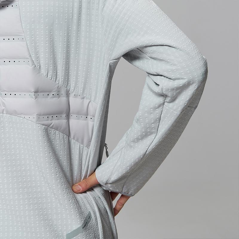 SAUCONY Racing Running Woven Lightweight Short Cotton Jacket Men Jackets Cool-Gray SC2240025A-GR65