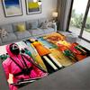 Squid Game Poster Carpet Rug for Living Room Bedroom Home Sofa Decoration,Kids play Non-slip Floor Mat