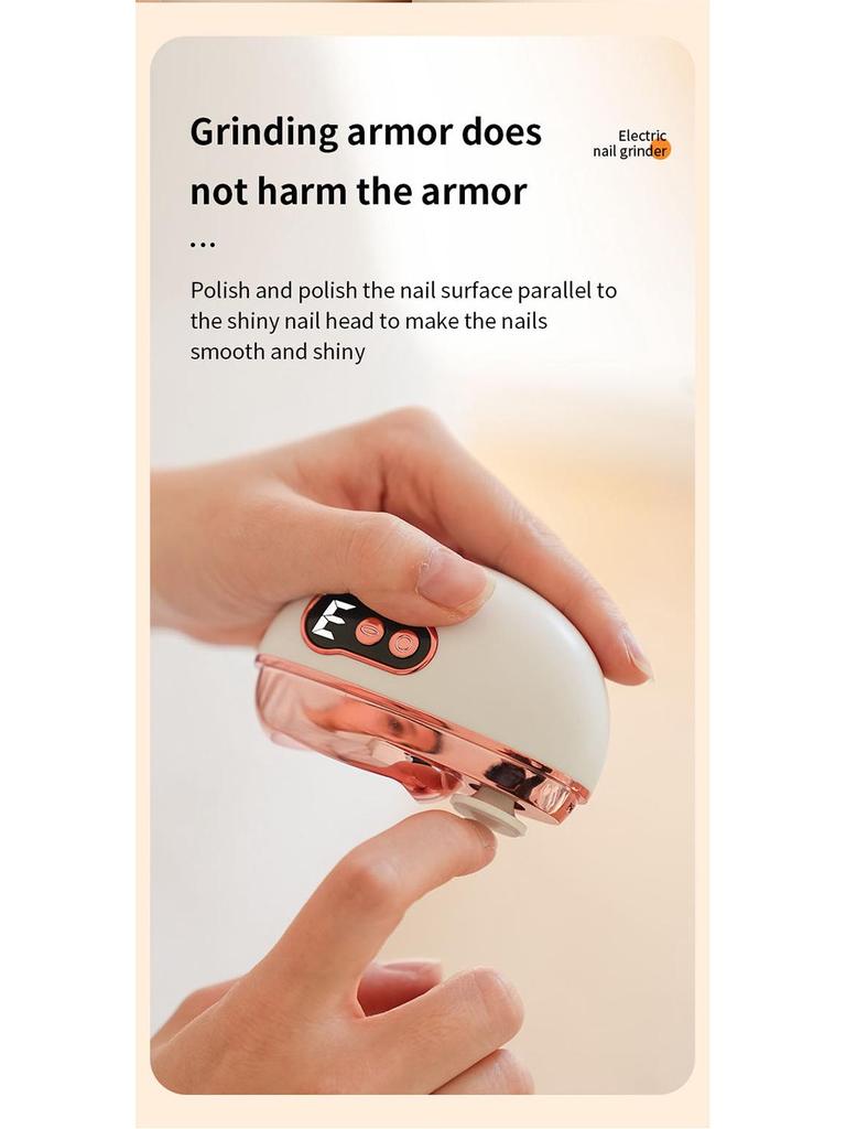 Portable Wireless Electric Nail Clipper and Polisher for Children - Automatic Grinding and Cutting