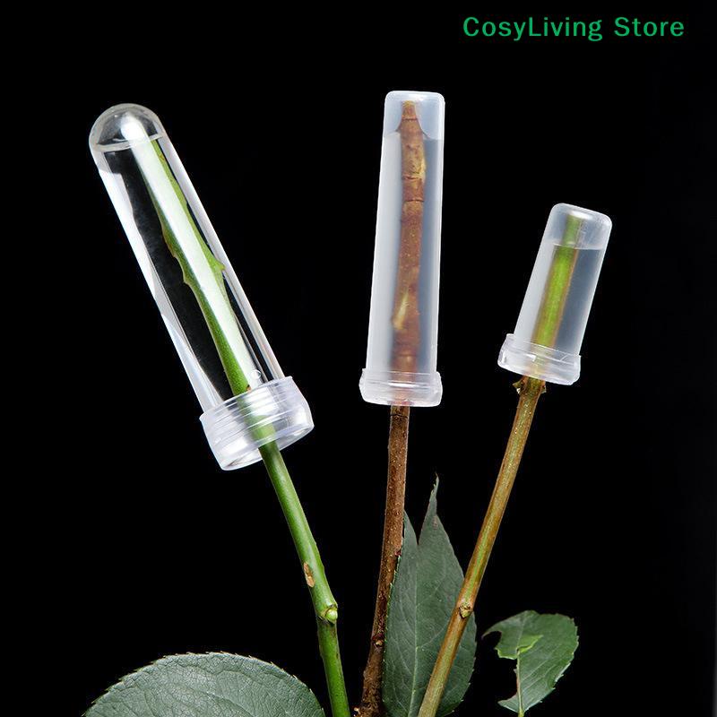 [CL]20 PIEZAS Tubos de Agua para Flores con Tapas Reutilizables Silicona Transparente Frascos Florales Plástico Para Conservación de Flores y Plantas[CL]