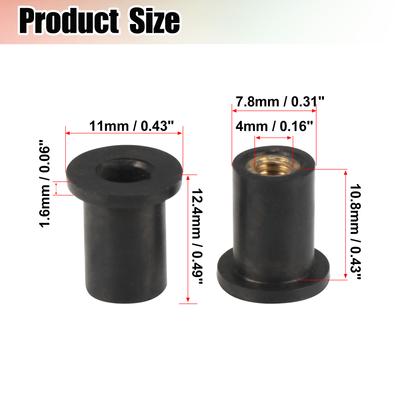 Motoforti M4 M5 M6 Motocicletă Parbriz Ecran Parbriz Șuruburi Piulițe 10/20/30/50buc Universal Cauciuc Piulițe Well Element de Fixare Șurub