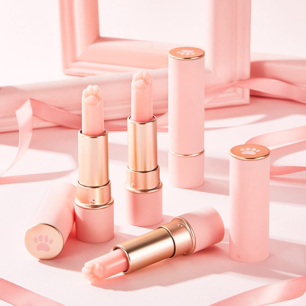 Cat's Claw Pink Temperature Color-changing Sensing Lip Balm || Moisturizing Lipstick Anti-drying Hydrating Lip Care
