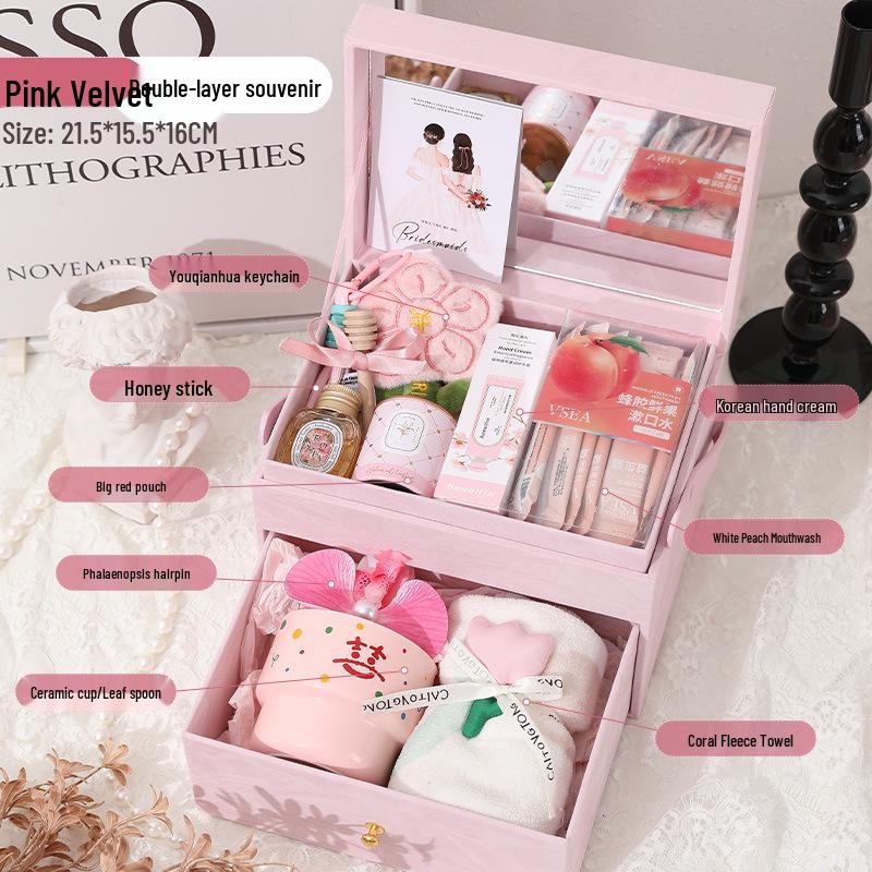 Elegant Brudtärnepresentuppsättning: Praktisk & Kreativ Bröllopsgåva för Kvinnor